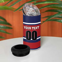 Custom USA 2025 Ringette 4 in 1 Can Cooler Tumbler Go Champion Team Ringette USA