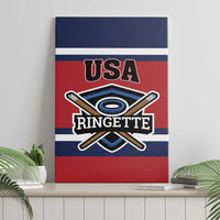 USA 2025 Ringette Canvas Wall Art Go Champion Team Ringette USA