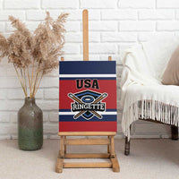 USA 2025 Ringette Canvas Wall Art Go Champion Team Ringette USA