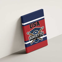 USA 2025 Ringette Canvas Wall Art Go Champion Team Ringette USA