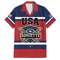 Custom USA 2025 Ringette Family Matching Off The Shoulder Long Sleeve Dress and Hawaiian Shirt Go Champion Team Ringette USA