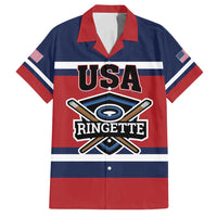 Custom USA 2025 Ringette Family Matching Off Shoulder Short Dress and Hawaiian Shirt Go Champion Team Ringette USA