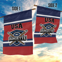 USA 2025 Ringette Garden Flag Go Champion Team Ringette USA