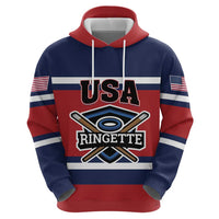 Custom USA 2025 Ringette Hoodie Go Champion Team Ringette USA
