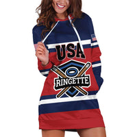 Custom USA 2025 Ringette Hoodie Dress Go Champion Team Ringette USA