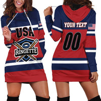 Custom USA 2025 Ringette Hoodie Dress Go Champion Team Ringette USA