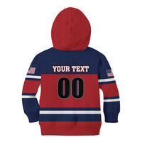 Custom USA 2025 Ringette Kid Hoodie Go Champion Team Ringette USA