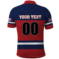 Custom USA 2025 Ringette Polo Shirt Go Champion Team Ringette USA