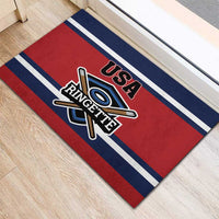 USA 2025 Ringette Rubber Doormat Go Champion Team Ringette USA