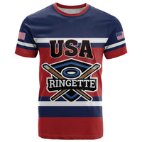 Custom USA 2025 Ringette T Shirt Go Champion Team Ringette USA