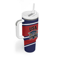 Custom USA 2025 Ringette Tumbler With Handle Go Champion Team Ringette USA