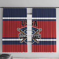 USA 2025 Ringette Window Curtain Go Champion Team Ringette USA