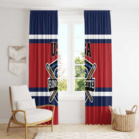 USA 2025 Ringette Window Curtain Go Champion Team Ringette USA