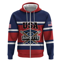 Custom USA 2025 Ringette Zip Hoodie Go Champion Team Ringette USA