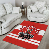 Canada Ringuette Area Rug Team Canada Dominates The Game