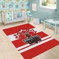 Canada Ringuette Area Rug Team Canada Dominates The Game