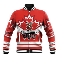Custom Canada Ringuette Baseball Jacket Team Canada Dominates The Game