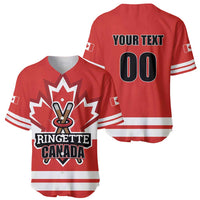 Custom Canada Ringuette Baseball Jersey Team Canada Dominates The Game