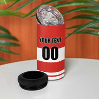 Custom Canada Ringuette 4 in 1 Can Cooler Tumbler Team Canada Dominates The Game