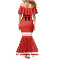 Custom Canada Ringuette Family Matching Mermaid Dress and Hawaiian Shirt Team Canada Dominates The Game