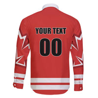 Custom Canada Ringuette Family Matching Short Sleeve Bodycon Dress and Hawaiian Shirt Team Canada Dominates The Game