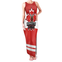 Custom Canada Ringuette Family Matching Tank Maxi Dress and Hawaiian Shirt Team Canada Dominates The Game