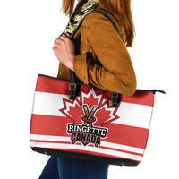 Canada Ringuette Leather Tote Bag Team Canada Dominates The Game