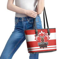 Canada Ringuette Leather Tote Bag Team Canada Dominates The Game