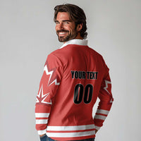 Custom Canada Ringuette Long Sleeve Polo Shirt Team Canada Dominates The Game