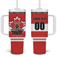 Custom Canada Ringuette Tumbler With Handle Team Canada Dominates The Game