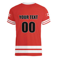 Custom Canada Ringuette Women V-Neck T-Shirt Team Canada Dominates The Game