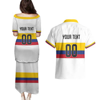 Custom Football 2024 Colombia 100th Anniversary Couples Matching Puletasi and Hawaiian Shirt Limited Edition