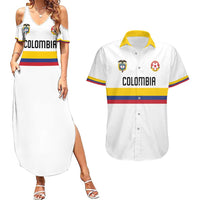 Custom Football 2024 Colombia 100th Anniversary Couples Matching Summer Maxi Dress and Hawaiian Shirt Limited Edition