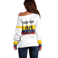 Custom Football 2024 Colombia 100th Anniversary Off Shoulder Sweater Limited Edition