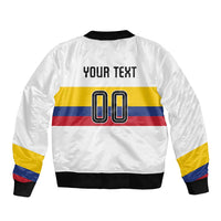 Custom Football 2024 Colombia 100th Anniversary Sleeve Zip Bomber Jacket Limited Edition