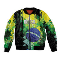 Personalized Brasil Bomber Jacket Dynamic Sporty Style
