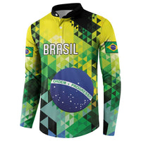 Personalized Brasil Button Sweatshirt Dynamic Sporty Style