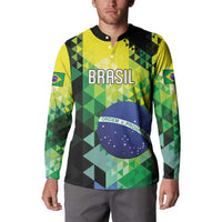 Personalized Brasil Button Sweatshirt Dynamic Sporty Style