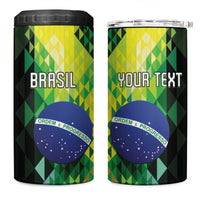 Personalized Brasil 4 in 1 Can Cooler Tumbler Dynamic Sporty Style