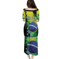 Personalized Brasil Family Matching Puletasi and Hawaiian Shirt Dynamic Sporty Style