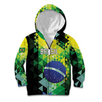 Personalized Brasil Kid Hoodie Dynamic Sporty Style