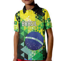Personalized Brasil Kid Polo Shirt Dynamic Sporty Style