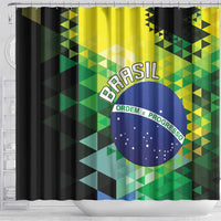 Brasil Shower Curtain Dynamic Sporty Style