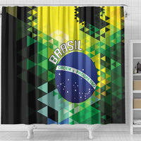 Brasil Shower Curtain Dynamic Sporty Style