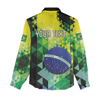 Personalized Brasil Women Casual Shirt Dynamic Sporty Style