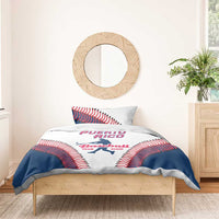Baseball Puerto Rico 2025 Bedding Set Team Rubio Retro Style