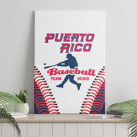Baseball Puerto Rico 2025 Canvas Wall Art Team Rubio Retro Style