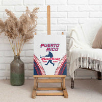 Baseball Puerto Rico 2025 Canvas Wall Art Team Rubio Retro Style