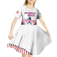 Custom Baseball Puerto Rico 2025 Kid Short Sleeve Dress Team Rubio Retro Style