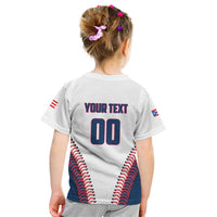Custom Baseball Puerto Rico 2025 Kid T Shirt Team Rubio Retro Style